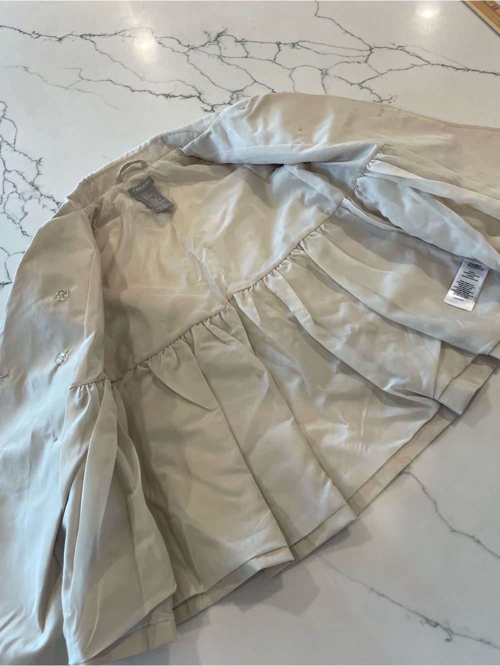 Tahari Girls Beige Trench Coat - Picture 5 of 10
